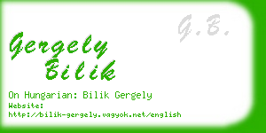 gergely bilik business card